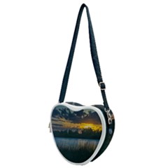 Peaceful Horizons Of Uruguay  Heart Shoulder Bag