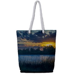 Peaceful Horizons Of Uruguay  Full Print Rope Handle Tote (small)