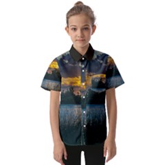 Peaceful Horizons Of Uruguay  Kids  Short Sleeve Shirt