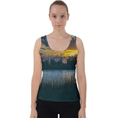 Peaceful Horizons Of Uruguay  Velvet Tank Top