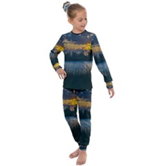 Peaceful Horizons Of Uruguay  Kids  Long Sleeve Set  by dflcprintsclothing