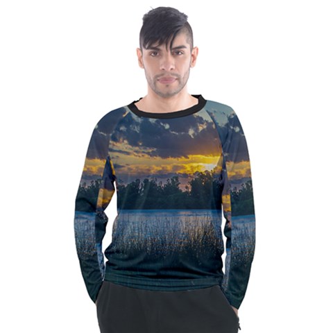 Peaceful Horizons Of Uruguay  Men s Long Sleeve Raglan T-shirt by dflcprintsclothing