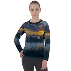 Peaceful Horizons Of Uruguay  Women s Long Sleeve Raglan T-shirt