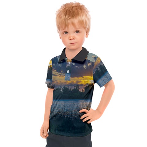 Peaceful Horizons Of Uruguay  Kids  Polo T-shirt by dflcprintsclothing