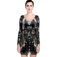 Robotics Robot Technology Future Long Sleeve Bodycon Dress