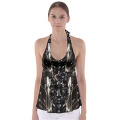 Robotics Robot Technology Future Tie Back Tankini Top by Maspions