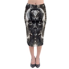 Robotics Robot Technology Future Midi Pencil Skirt