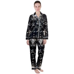 Robotics Robot Technology Future Women s Long Sleeve Satin Pajamas Set	