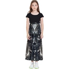 Robotics Robot Technology Future Kids  Flared Maxi Skirt