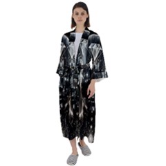 Robotics Robot Technology Future Maxi Satin Kimono by Maspions