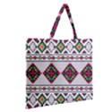 Ukrainian Folk Seamless Pattern Ethnic Ornament Border Element Traditional Zipper Large Tote Bag View2