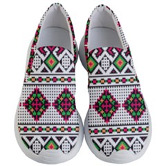 Ukrainian Folk Seamless Pattern Ethnic Ornament Border Element Traditional Women s Lightweight Slip Ons by Grandong