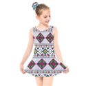 Ukrainian Folk Seamless Pattern Ethnic Ornament Border Element Traditional Kids  Skater Dress Swimsuit View1