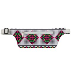 Ukrainian Folk Seamless Pattern Ethnic Ornament Border Element Traditional Active Waist Bag