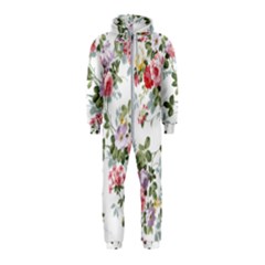 Floral Elements Peony Chinese Rose Hooded Jumpsuit (kids)