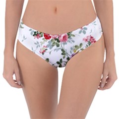 Floral Elements Peony Chinese Rose Reversible Classic Bikini Bottoms by Grandong