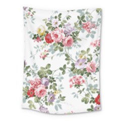 Floral Elements Peony Chinese Rose Medium Tapestry