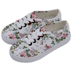 Floral Elements Peony Chinese Rose Kids  Classic Low Top Sneakers by Grandong