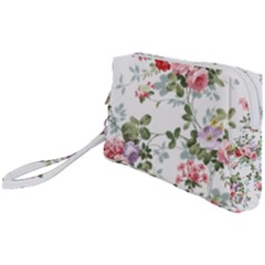 Floral Elements Peony Chinese Rose Wristlet Pouch Bag (small) by Grandong