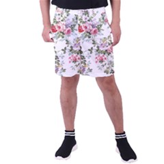 Floral Elements Peony Chinese Rose Men s Pocket Shorts by Grandong