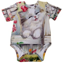  Nice Cat Baby Short Sleeve Bodysuit