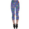 Grateful Dead Dancing Bears Pattern Capri Leggings  View2