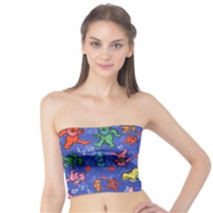 Grateful Dead Dancing Bears Pattern Tube Top