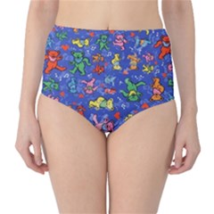 Grateful Dead Dancing Bears Pattern Classic High-waist Bikini Bottoms by Salmanaz77