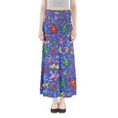 Grateful Dead Dancing Bears Pattern Full Length Maxi Skirt