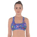 Grateful Dead Dancing Bears Pattern Cross Back Sports Bra View1