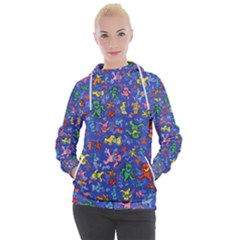 Grateful Dead Dancing Bears Pattern Women s Hooded Pullover