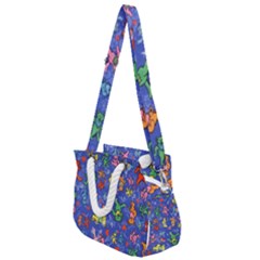 Grateful Dead Dancing Bears Pattern Rope Handles Shoulder Strap Bag