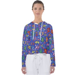 Grateful Dead Dancing Bears Pattern Women s Slouchy Sweat