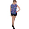 Grateful Dead Dancing Bears Pattern Bubble Hem Chiffon Tank Top View2