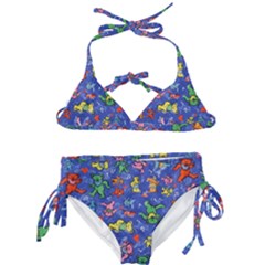 Grateful Dead Dancing Bears Pattern Kids  Classic Bikini Set