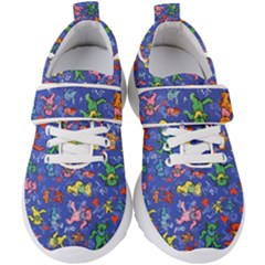 Grateful Dead Dancing Bears Pattern Kids  Velcro Strap Shoes by Salmanaz77