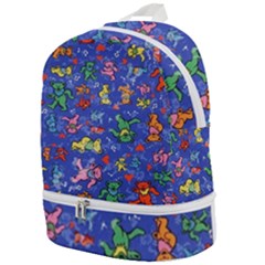 Grateful Dead Dancing Bears Pattern Zip Bottom Backpack