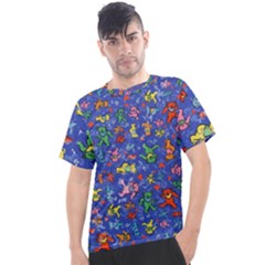 Grateful Dead Dancing Bears Pattern Men s Sport Top