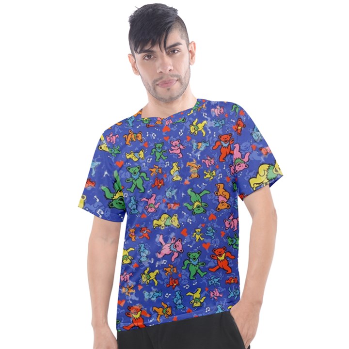 Grateful Dead Dancing Bears Pattern Men s Sport Top