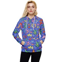 Grateful Dead Dancing Bears Pattern Women s Lightweight Drawstring Hoodie