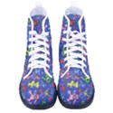 Grateful Dead Dancing Bears Pattern Women s High-Top Canvas Sneakers View1