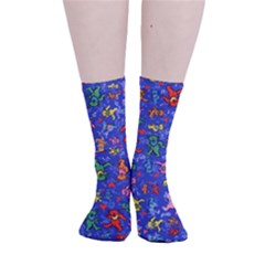 Grateful Dead Dancing Bears Pattern Smooth Crew Length Tube Socks by Salmanaz77