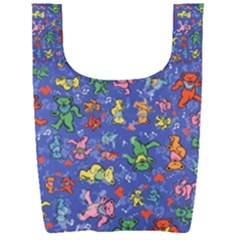 Grateful Dead Dancing Bears Pattern Foldable Shopping Bag