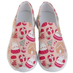 Cute Christmas Cartoon Men s Lightweight Slip Ons