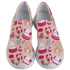 Cute Christmas Cartoon Women s Lightweight Slip Ons