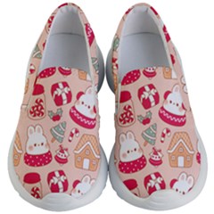 Cute Christmas Cartoon Kids Lightweight Slip Ons