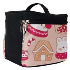 Cute Christmas Cartoon Make Up Travel Bag (small)