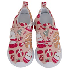 Cute Christmas Cartoon Kids  Velcro No Lace Shoes