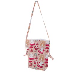 Cute Christmas Cartoon Folding Shoulder Bag