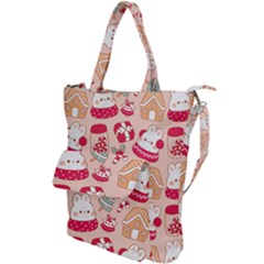 Cute Christmas Cartoon Shoulder Tote Bag